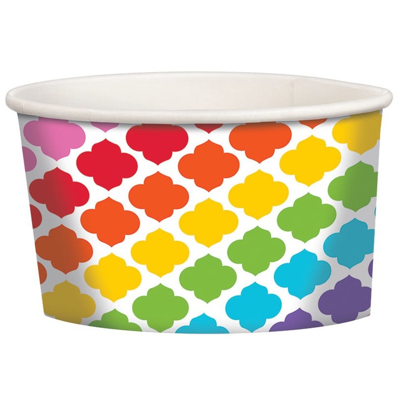 9.5oz Rainbow Paper Treat Cups (12 ct)