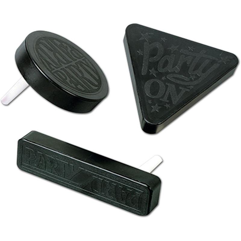 Black Racket Raise'n Noisemakers (20ct)