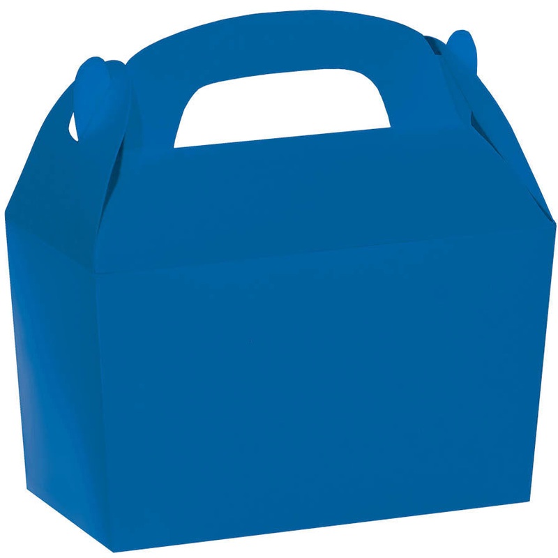 Bright Royal Blue Gable Treat Box