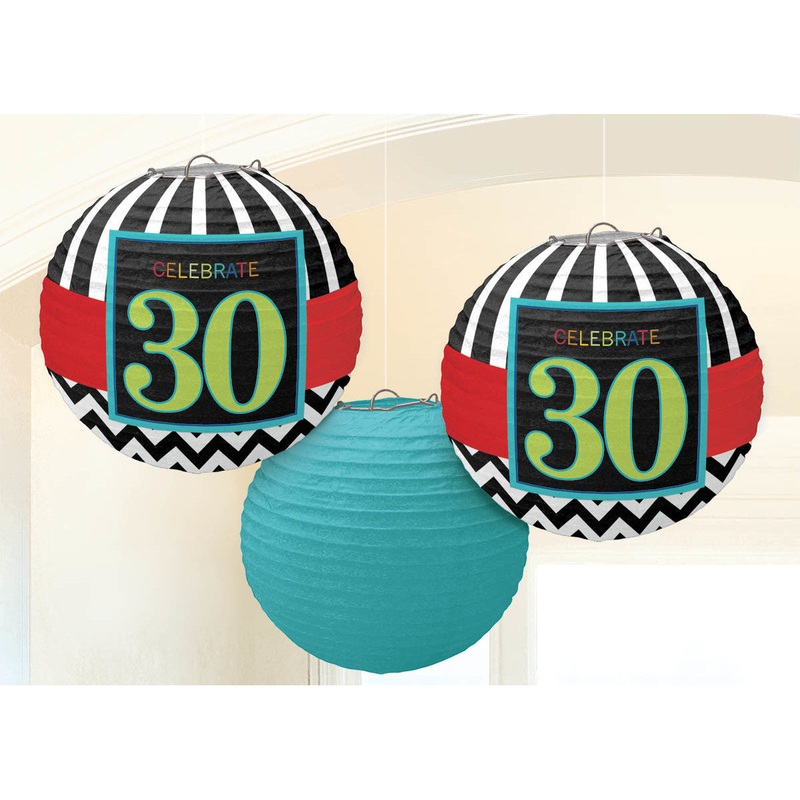 Celebration 30 Lanterns (3 ct)