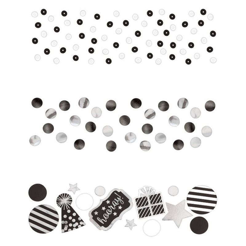 Chalkboard Black and White Value Pack Confetti