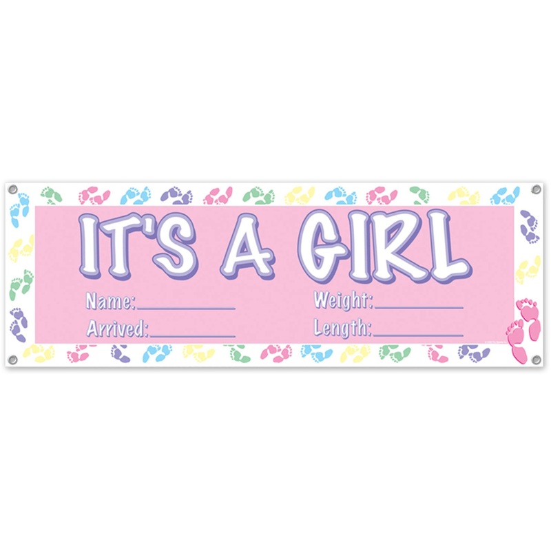Its A Girl Banner (1 ct)
