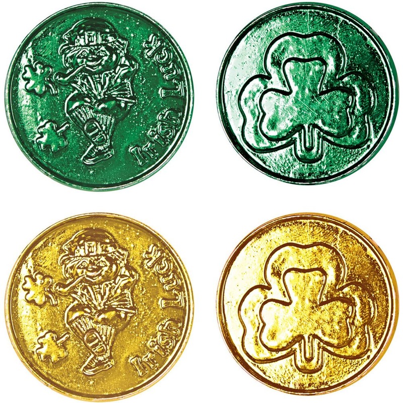 Lucky Leprechaun Plastic Coins (40ct)