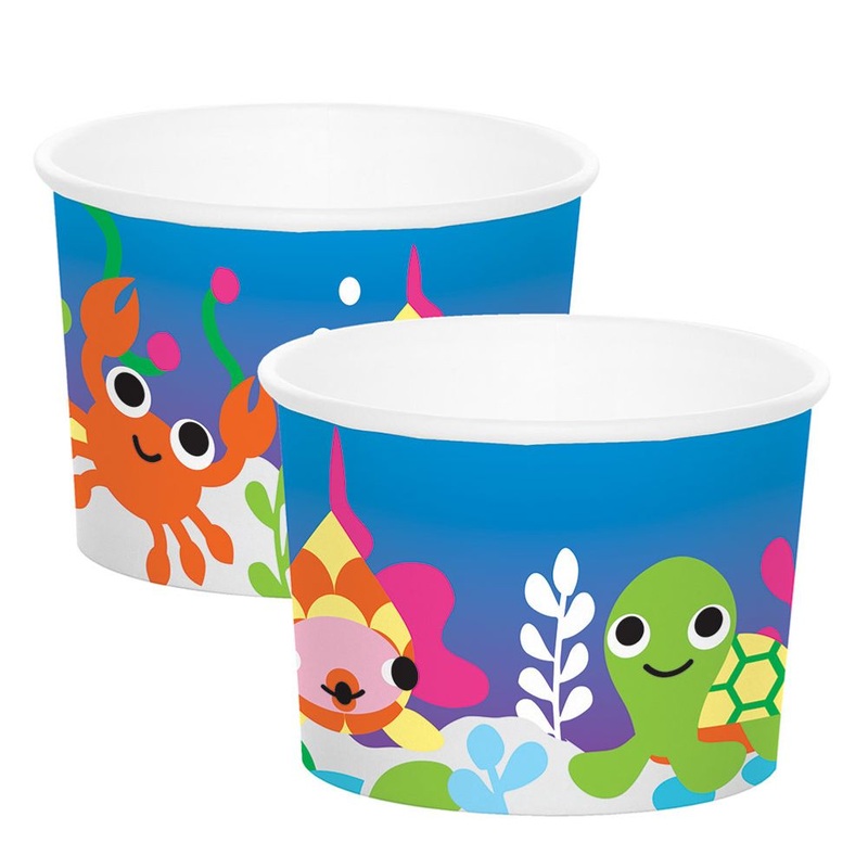 Ocean 9.5oz Paper Treat Cups (8 ct)
