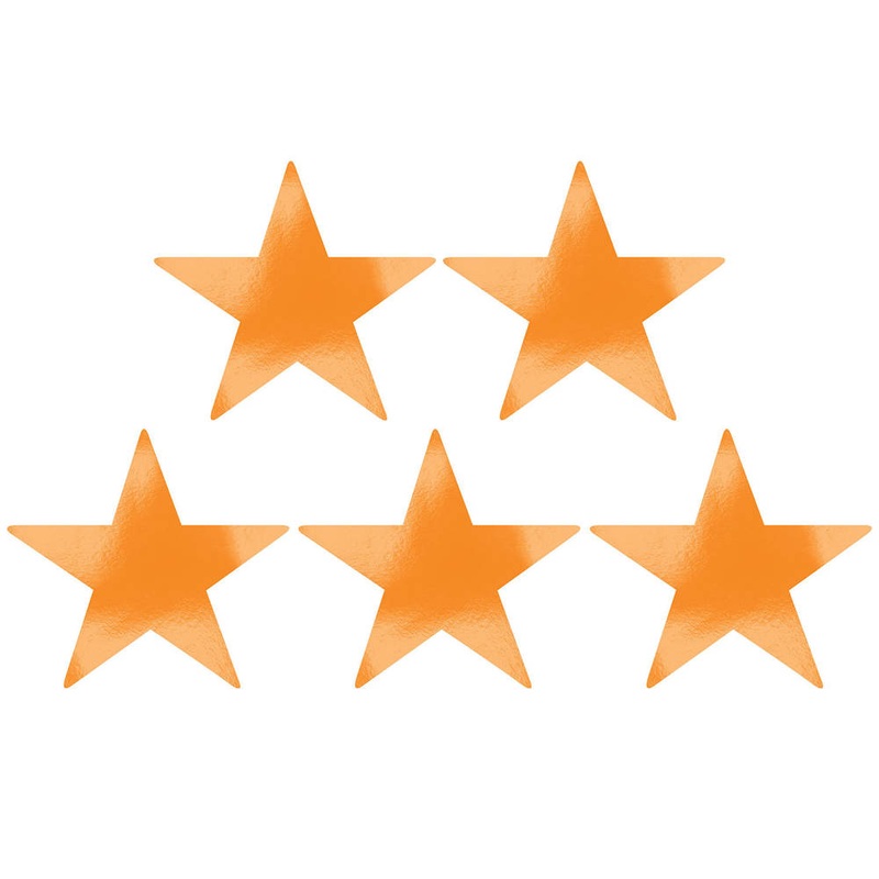 Orange Peel 9" Star Cutouts (5 ct)