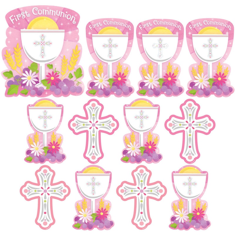 Pink Communion Cutouts