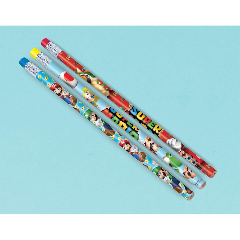 Super Mario Pencils (12 ct)