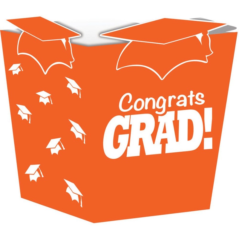 Treat Boxes, Shaped, Grad, Orange