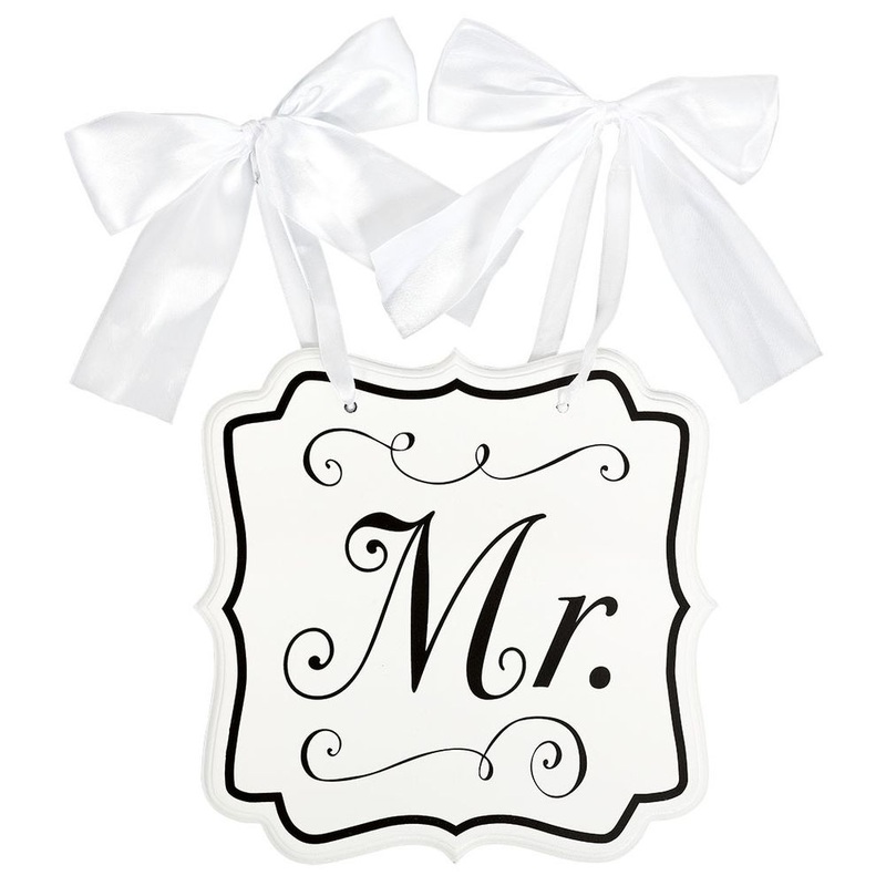 White Chair Sign - Mr.
