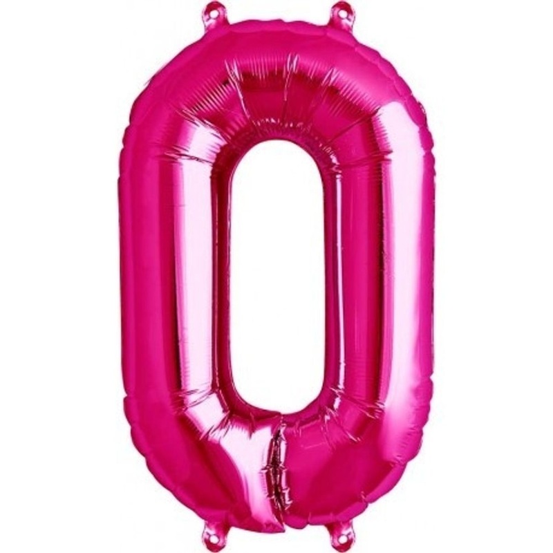 16" #0 Balloon - Magenta