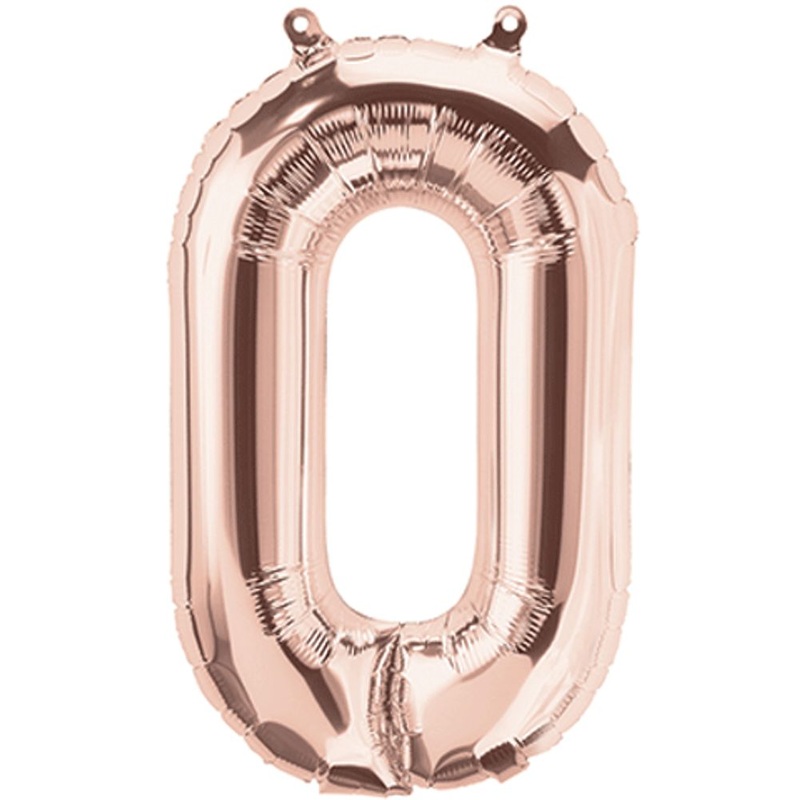 16" LETTER O ROSE GOLD