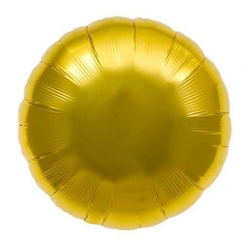 18" Gold Round Balloon