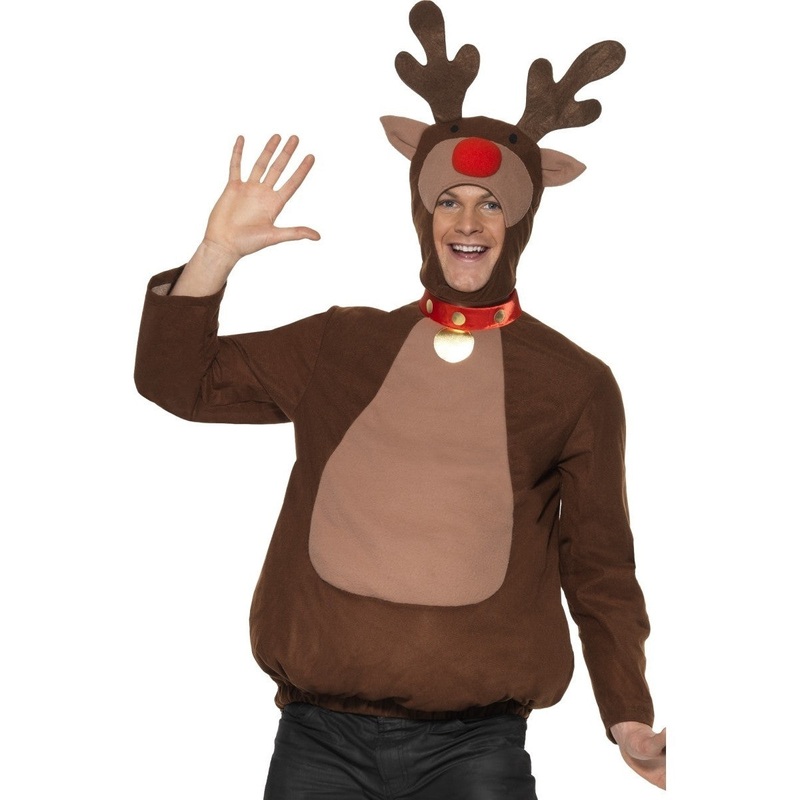 Adult's Reindeer Costume, Size Medium Chest 38-40", Waist 32-34"