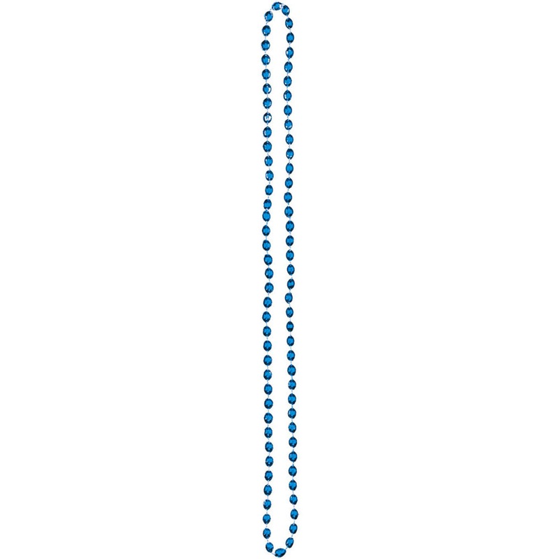 Blue 30" Metallic Beads