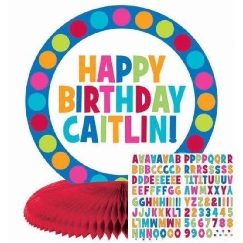 Cabana Dot Personalize It! Centerpiece