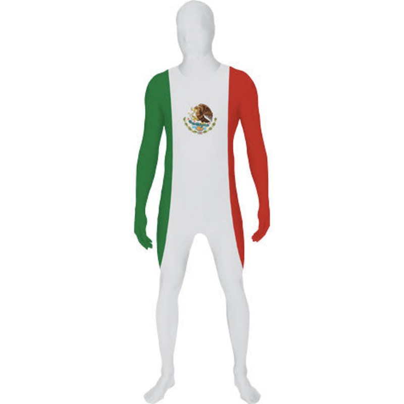 Mexican Flag Morphsuit Mens Medium
