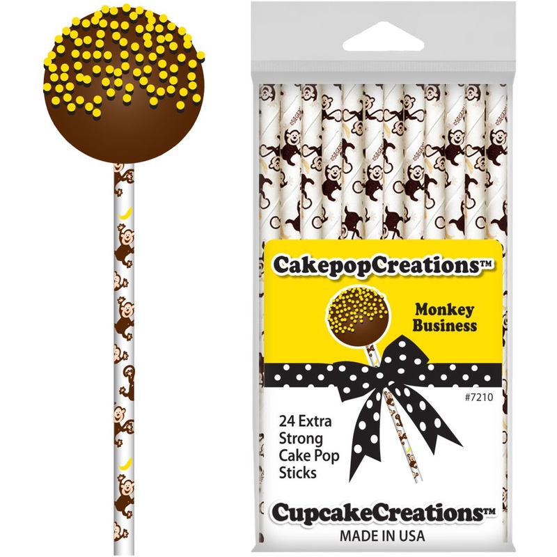 Monkey Business Cake Pop Sticks