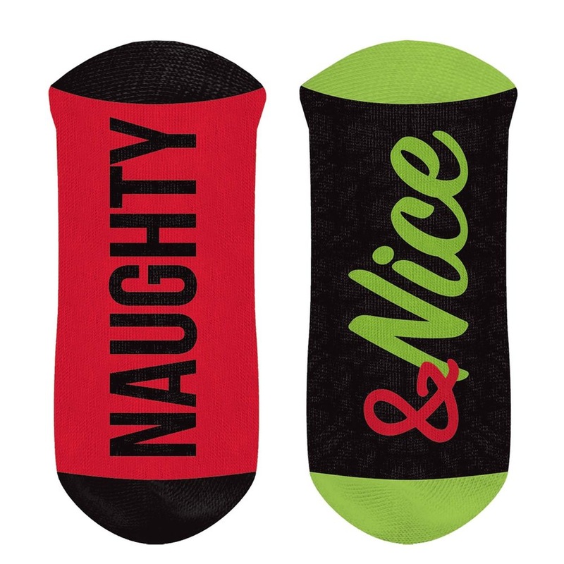 Naughty and Nice No Show Socks (1 ct)