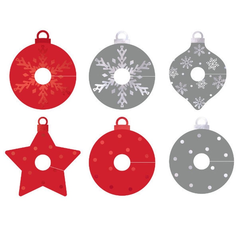 Ornament Glass Tags (18 ct)