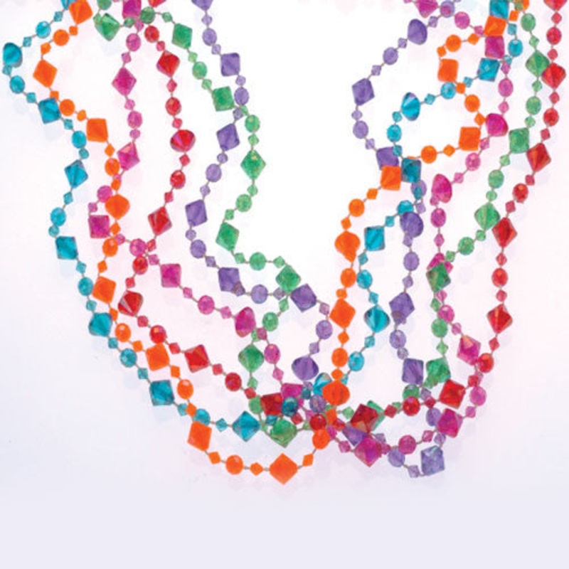 Pearlized Diamond Bead Necklaces
