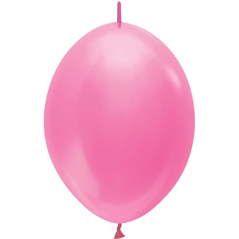 Sempertex 6" Pearl Fuchsia Link-O-Loon Latex Balloons (50ct)