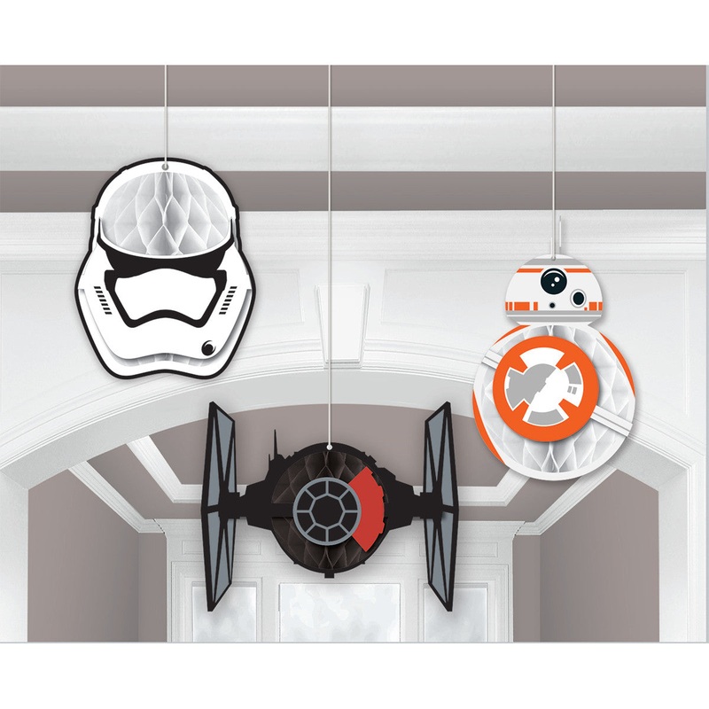 Star Wars Honeycomb Decoration, 3ct