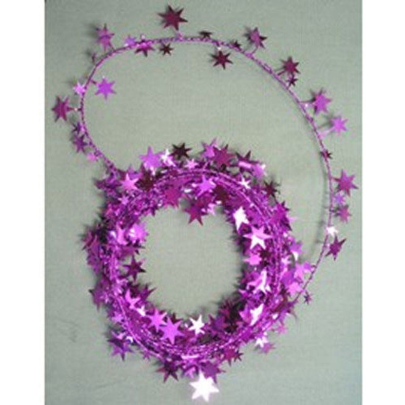Star Wire Garland Magenta - 18'