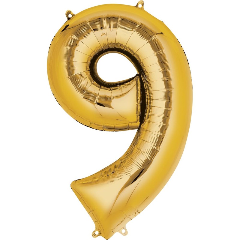 34" NUMBER 9 GOLD