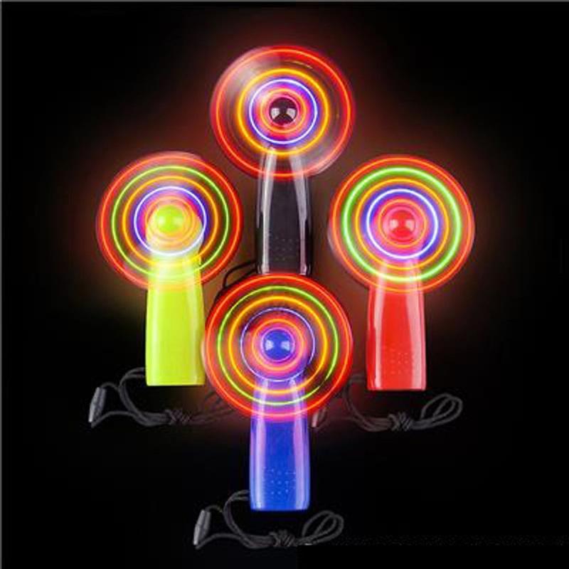 4" Light-UP Fan Necklace (24 ct)