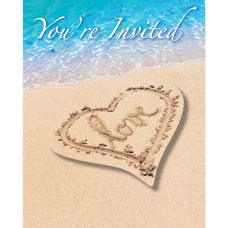 Beach Love Invitations (8ct)