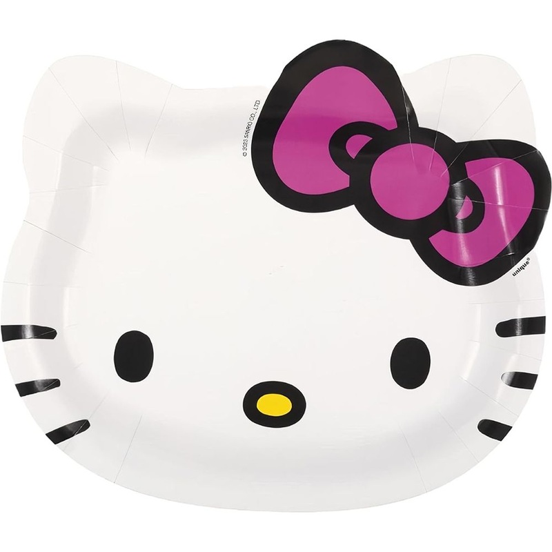 Hello Kitty Shaped 8.5" Plates (8ct)