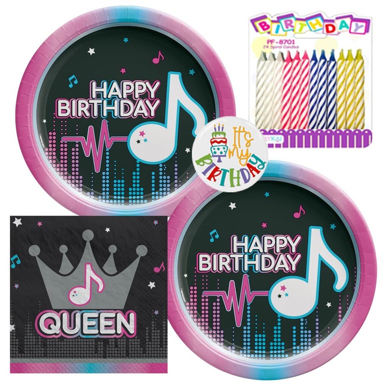 Internet Famous Tableware Party Kit for Cake (16 Guests)