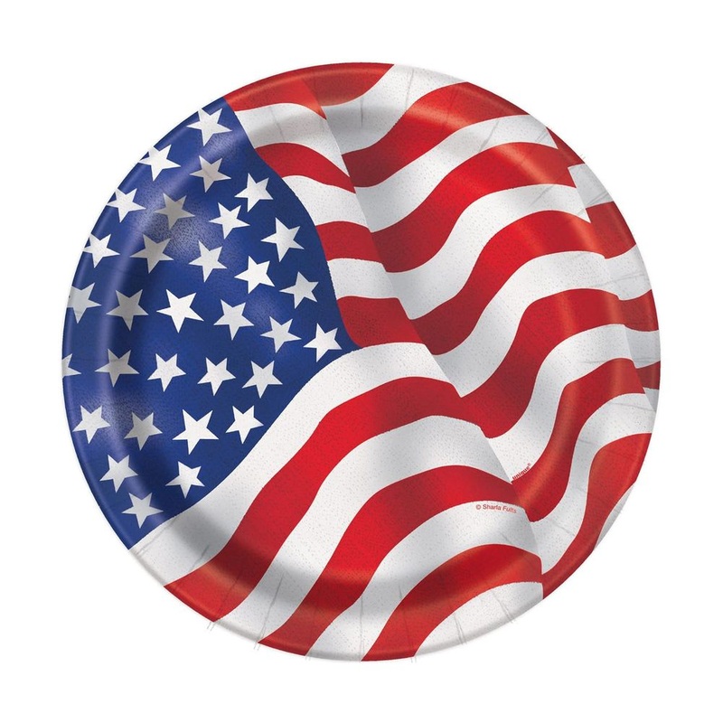 Patriotic Paper Dessert Plates (8ct)