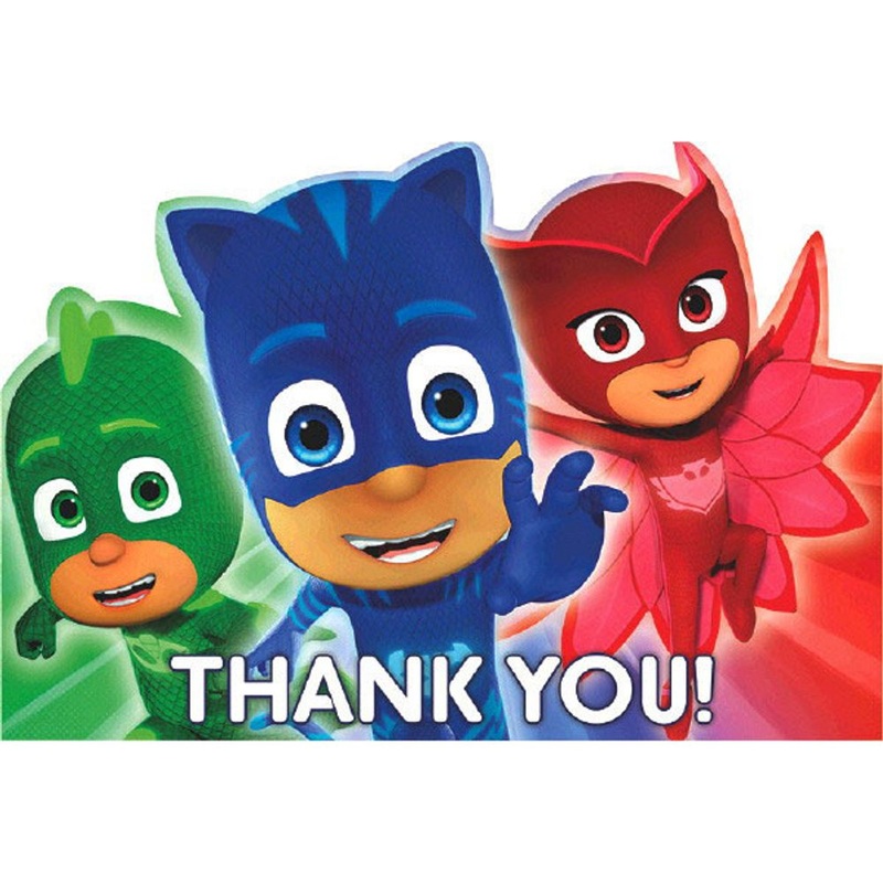 PJ Masks Thank You Notes (8 ct)
