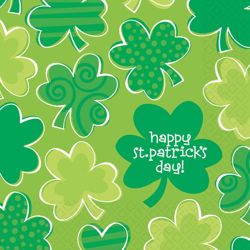 Playful Shamrocks Luncheon Napkins (36ct)