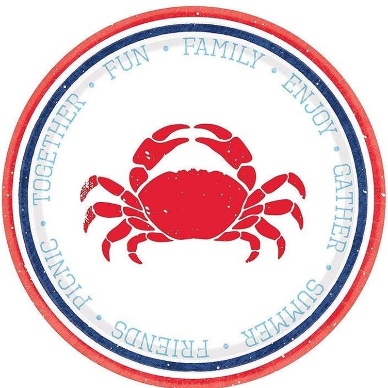 Seafood & Summer Dessert Plates, 8ct