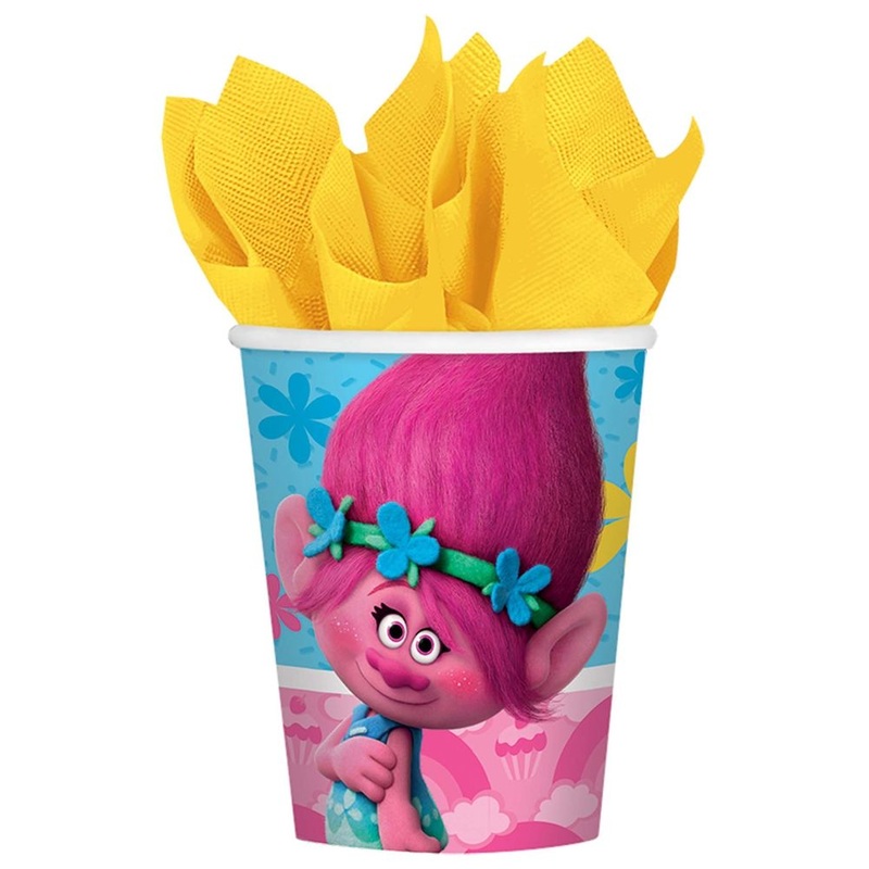 Trolls 9oz Paper Cups (8 ct)