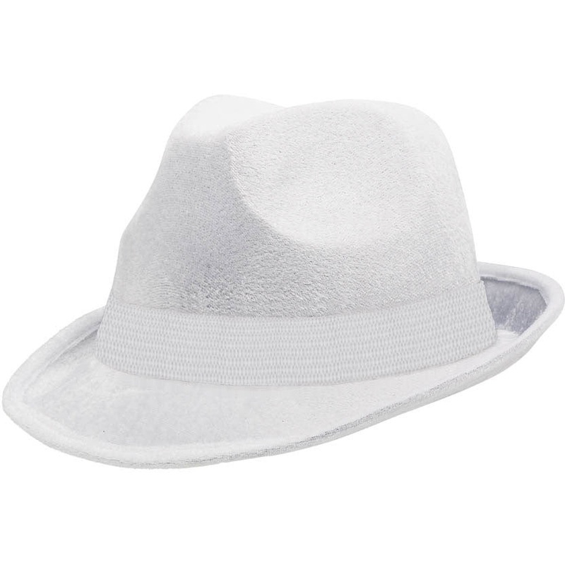 White Velour Fedora