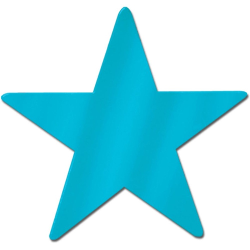 5" Blue Foil Star Cutout