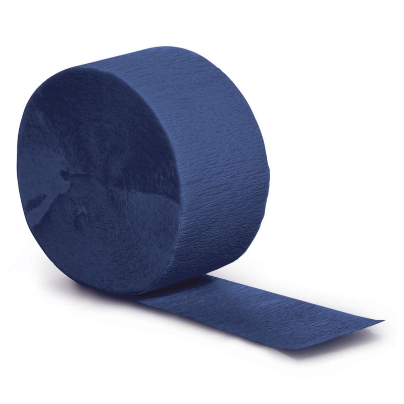 81' Navy Crepe Streamer