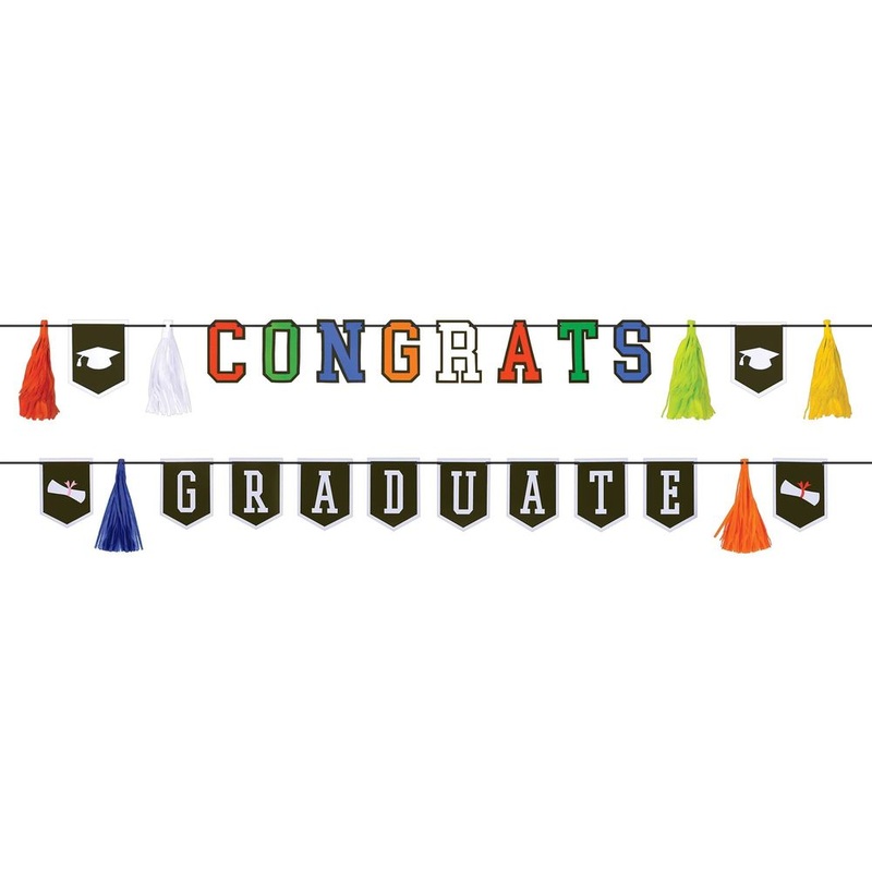 Congrats Grad Pennant Banners (2ct)