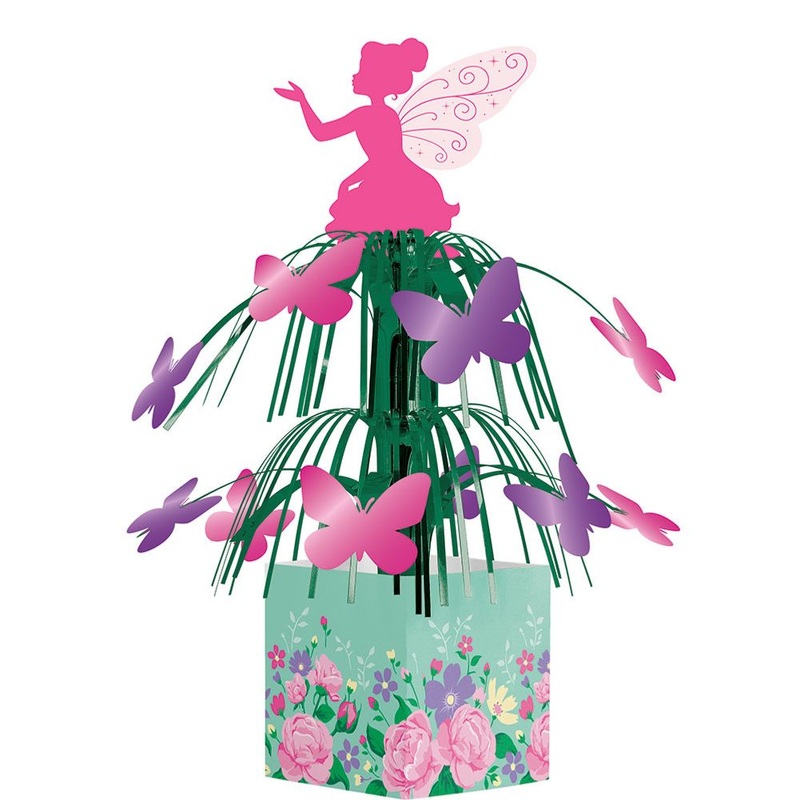 Floral Fairy Sparkle CENTERPIECE, CASCADE W/BASE & ATT