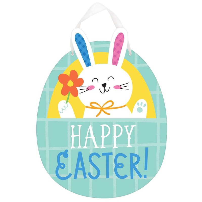 Funny Bunny Easter Sign (1ct)