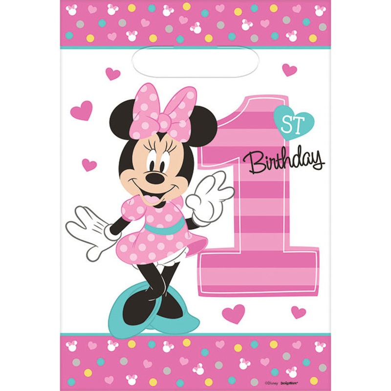 Minnie Fun To Be One Loot Bags (8 ct)
