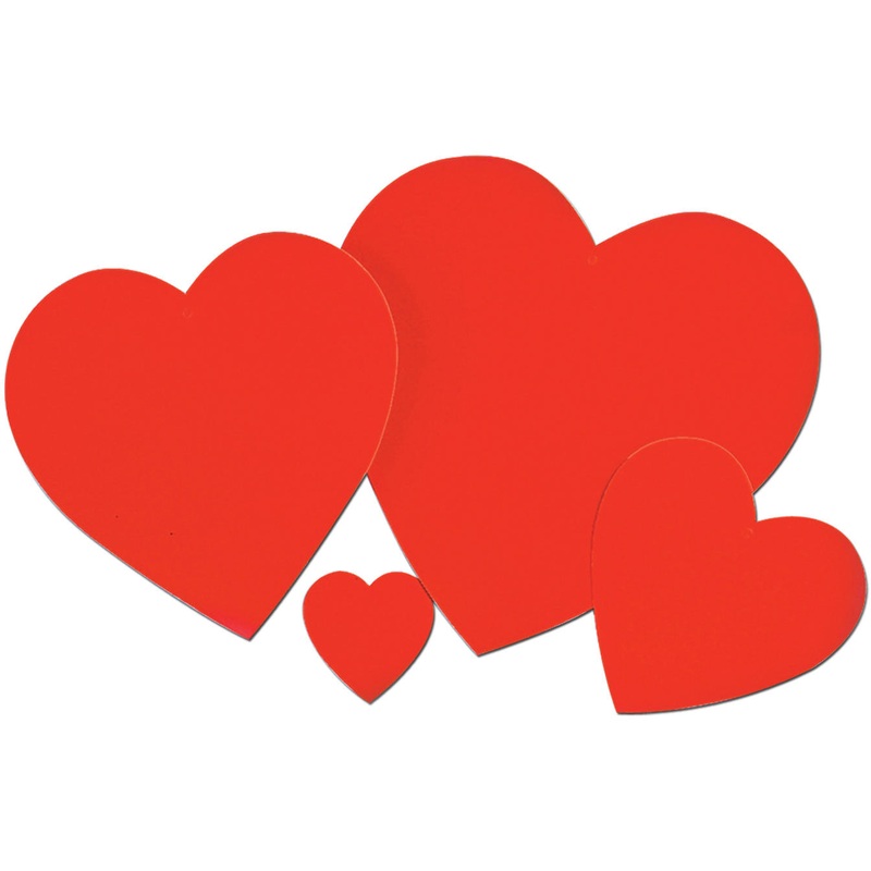 Printed Heart Cutout