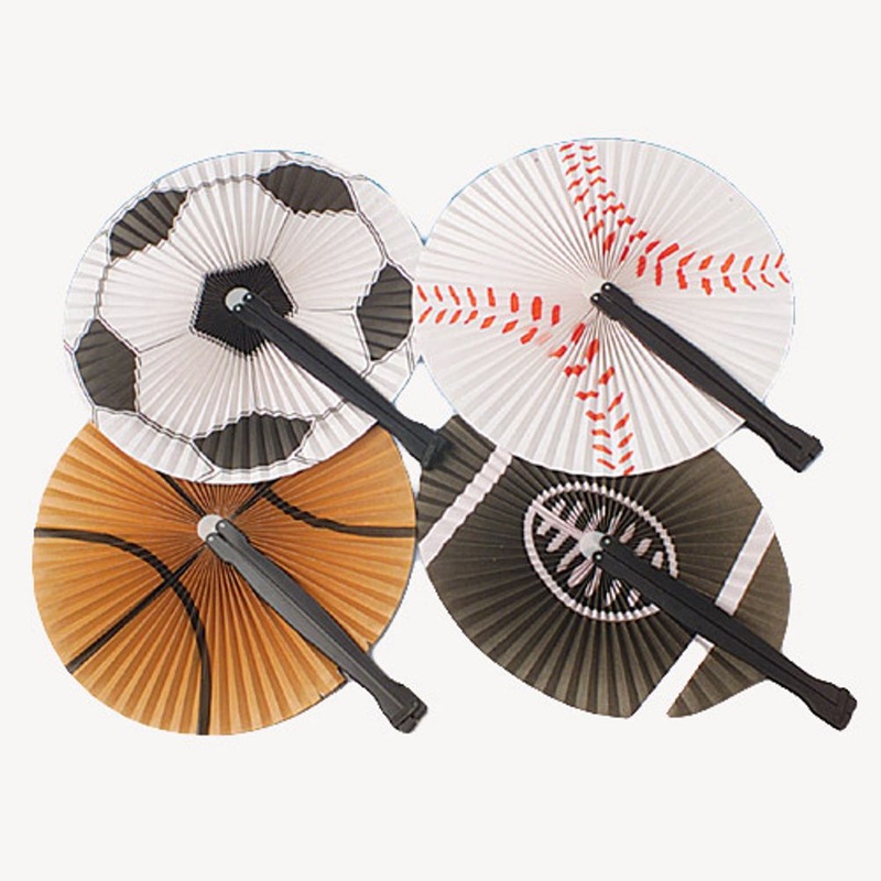 Sports Folding Fans (12ct)