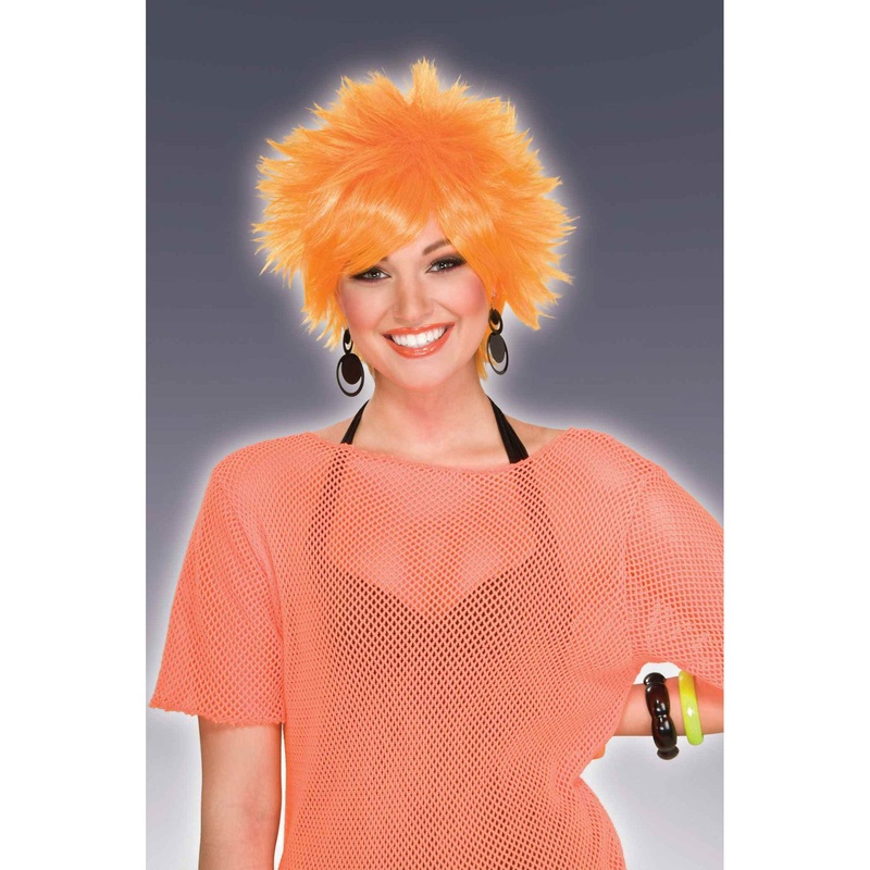 80's Orange Pixie Wig