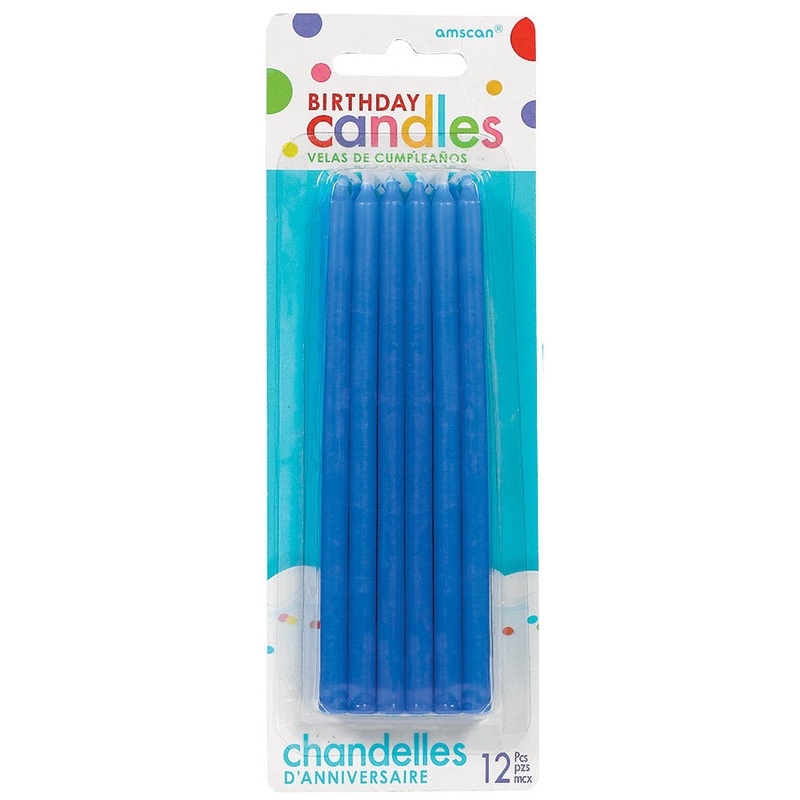 Amscan Blue 5" Taper Candle Sets (12 ct)