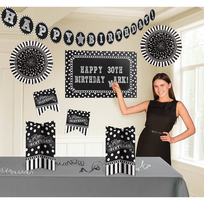 Black and White Customizable Decorating Kit