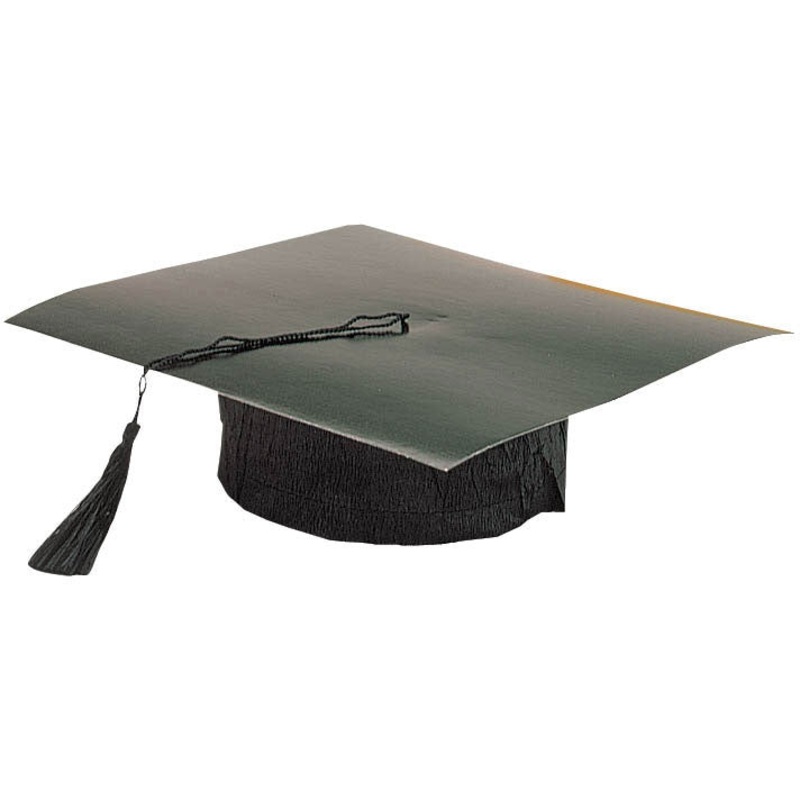 Black Cardboard Mortarboard